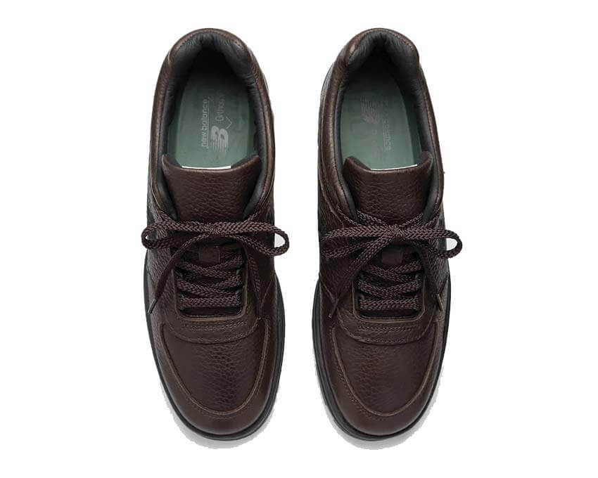 New Balance Allerdale Made in UK Chocolate Brown Detail — handwerkliche Verarbeitung Made in UK