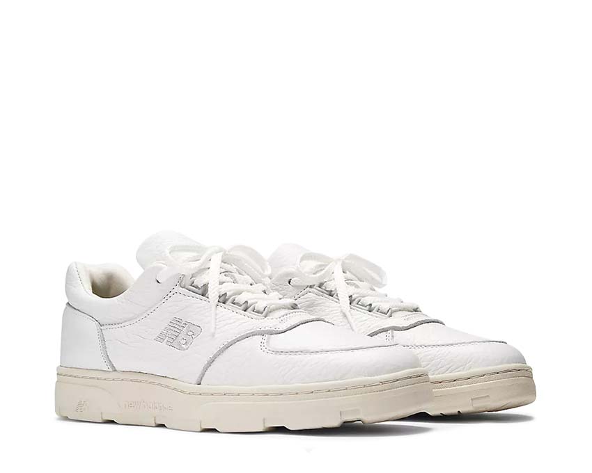 New Balance Allerdale White vue latérale — cuir pleine fleur premium