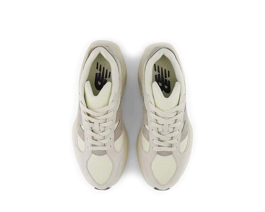 New Balance WRPD Runner Timberwolf Angora détail — empiècements mesh bi-ton