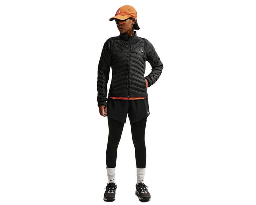 Nike ACG Lava Loft W Black vue dos — veste femme outdoor noire isolée ACG