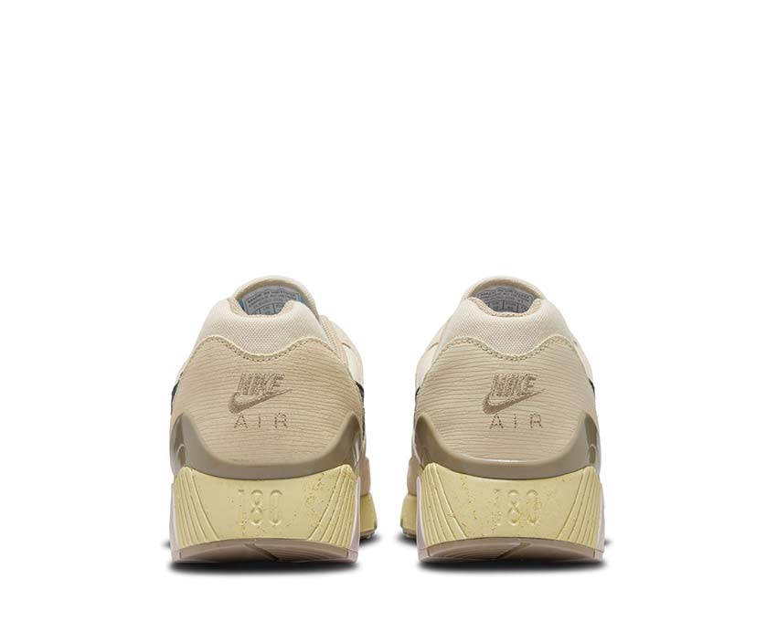 Nike Air Max 180 Light Khaki détail — empiècements mesh beige khaki