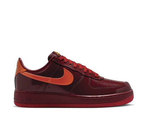 Nike Air Force 1 Low Dark Team Red — Herren-Sneaker Lackleder rot