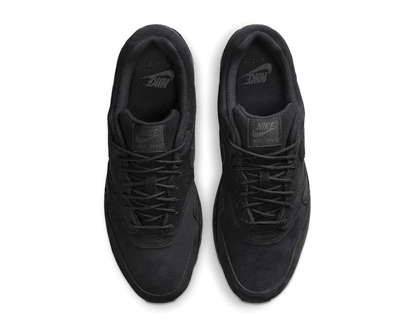 Nike Air Max 1 Premium Black Cat — vue de face all black cat premium