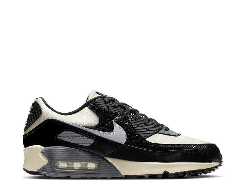 Nike Air Max 90 QS Grey Crocodile — sneaker unisexe cuir effet croco gris