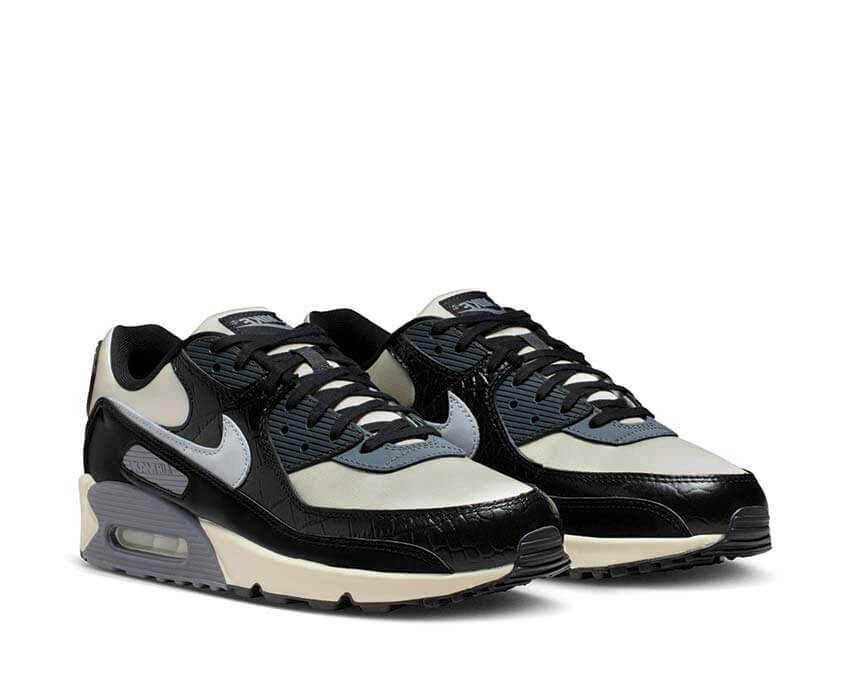 Nike Air Max 90 QS Grey Crocodile suela — burbuja Air 90 visible