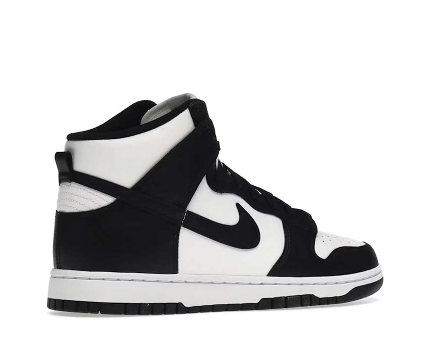 Nike Dunk High Retro White Black Orange suola — suola in gomma bicolore