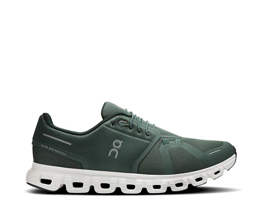 On Cloud 6 Evergreen — zapatilla running hombre CloudTec ligero confort diario