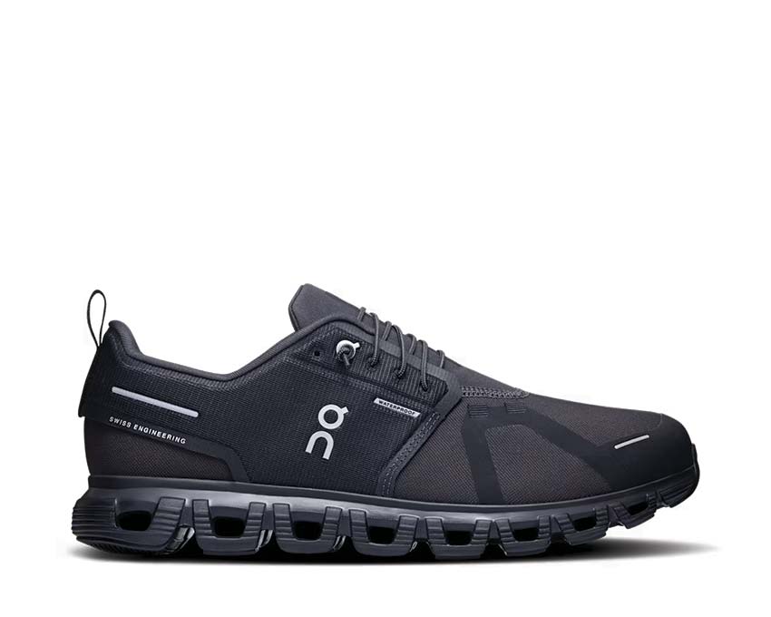 On Cloud 6 Waterproof Black — men's running shoe CloudTec waterproof
