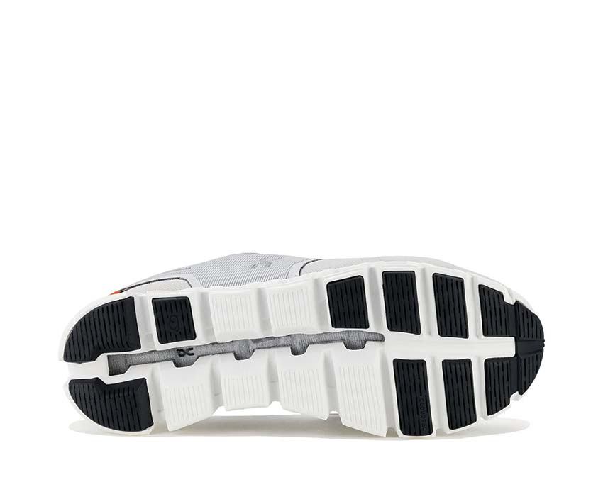 On Cloud 5 W Glacier/White detalle — mesh transpirable zapatilla running mujer