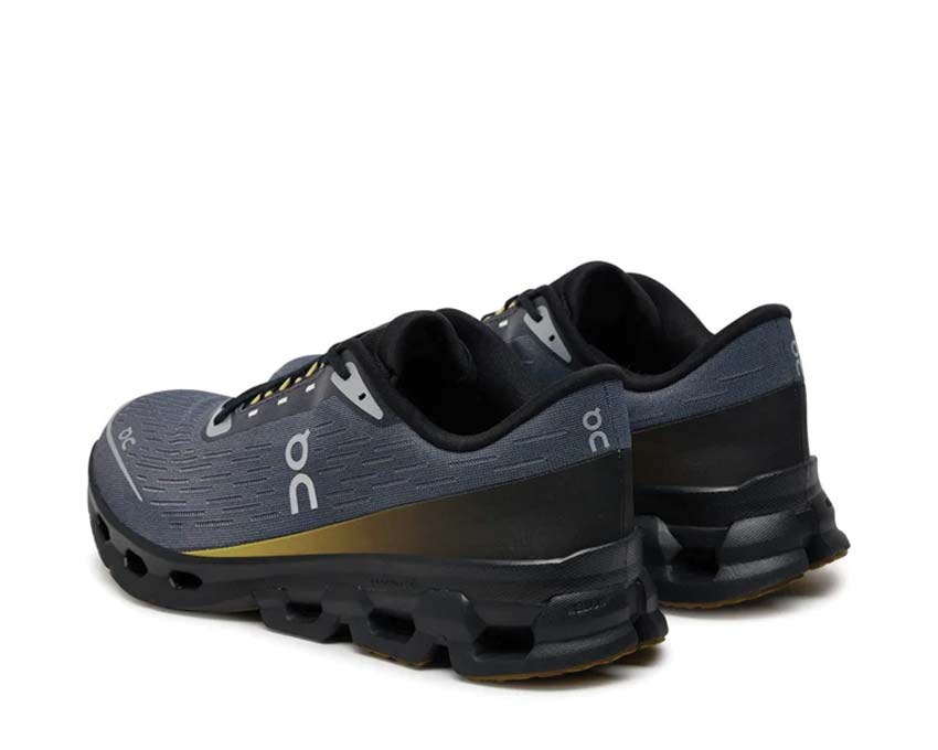 On Cloudspark Iron/Black sole — reactive CloudTec sole men's running shoe