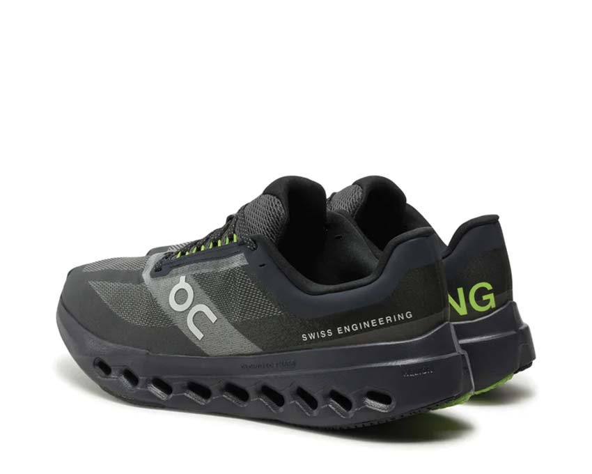 On Cloudsurfer Next Black/Iron suela — CloudTec suela running reactiva