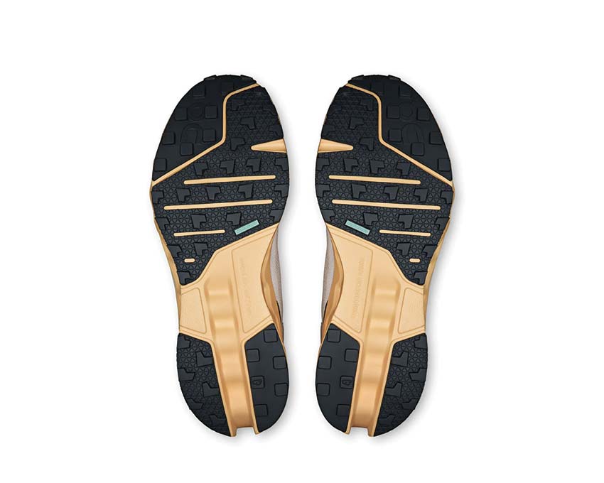 On Cloudsurfer Trail Silver/Blonde sole — Missiongrip trail grip