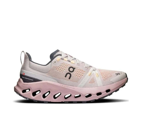 On Cloudsurfer Trail W Silver/Mauve — trail léger femme semelle Missiongrip