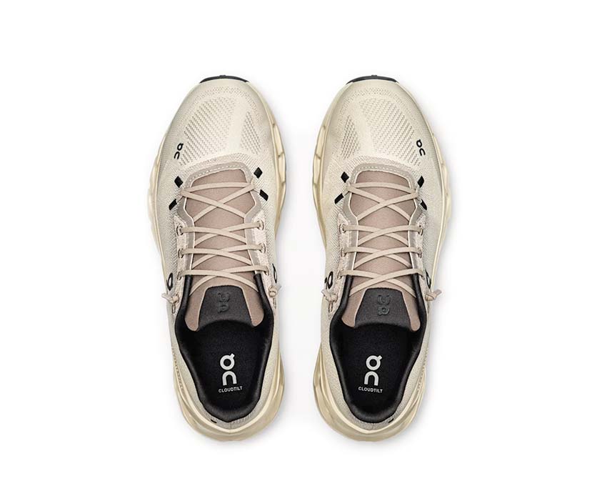 On Cloudtilt Cinder/Sand detalle — parte superior mesh sneaker hombre
