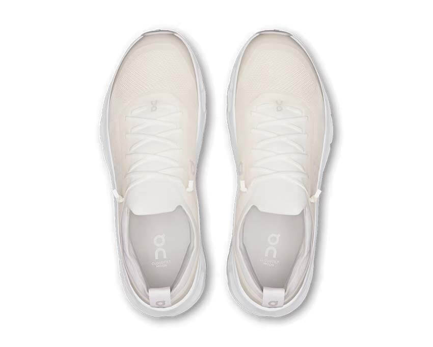 On Cloudtilt Moon White — détail tige textile suisse respirant lifestyle