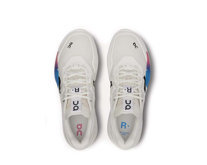 On The Roger Pro 2 White/Malibu détail — tige tennis lifestyle homme
