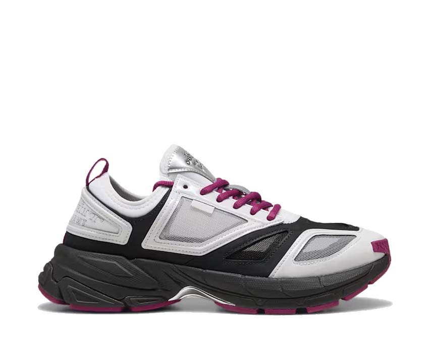 Puma Velophasis NU Feather Gray Black Magenta — men's running sneaker Más Tiempo collab