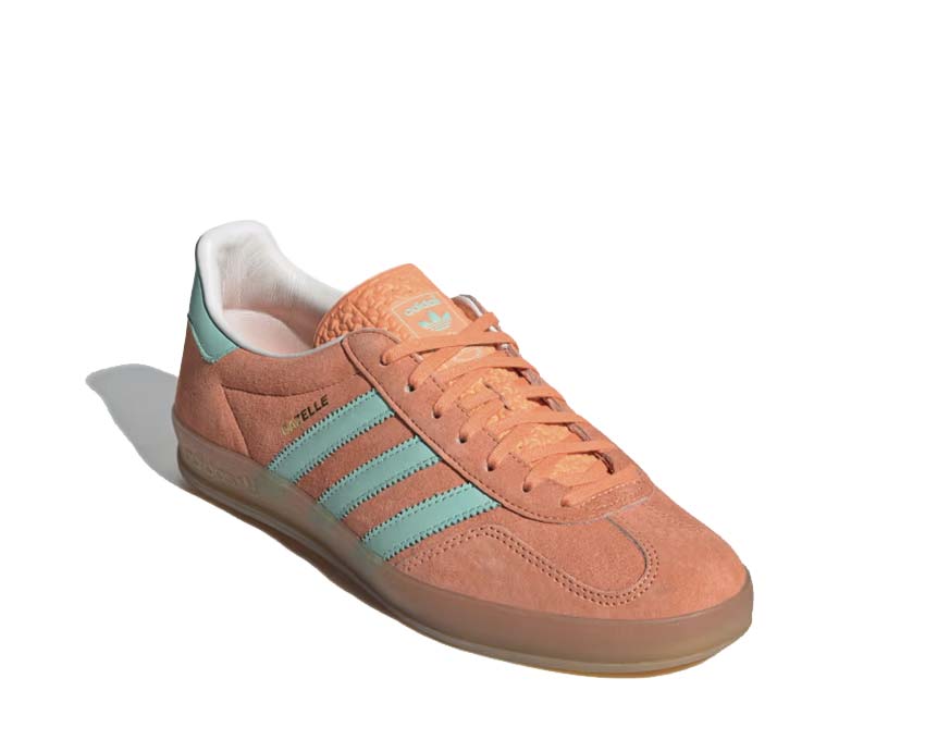 vista laterale — Gazelle Indoor Easy Orange Clear Mint suola gomma