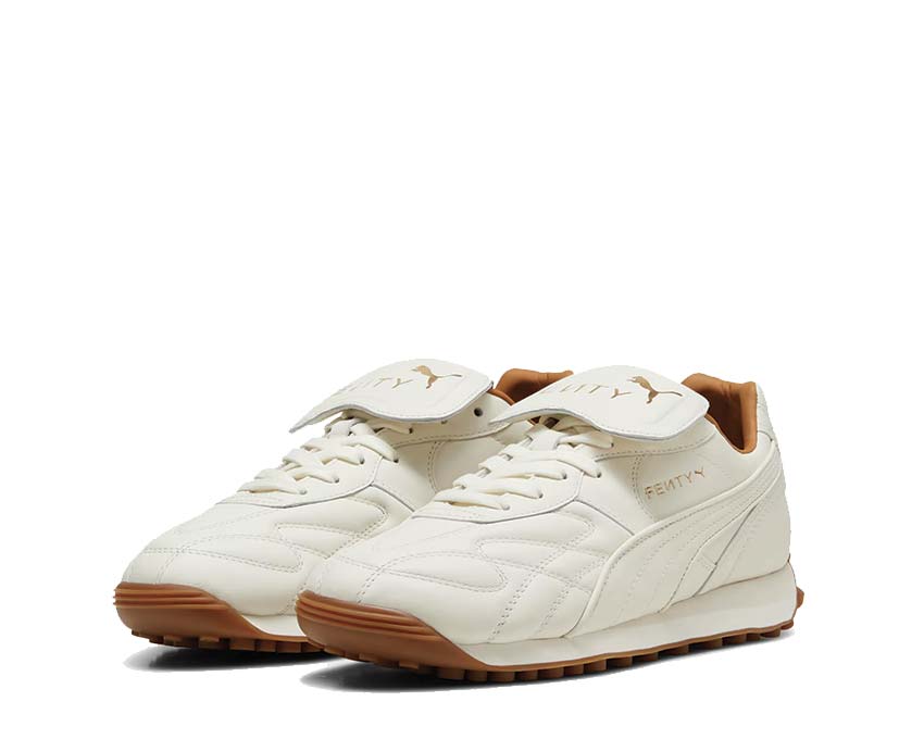 Puma x Fenty Avanti L Warm White Seitenansicht — cremefarbenes Design-Obermaterial