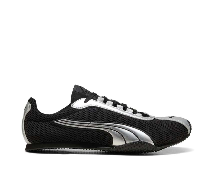 Puma H-Street OG Noir Argent — sneaker homme cuir noir argent rétro court running