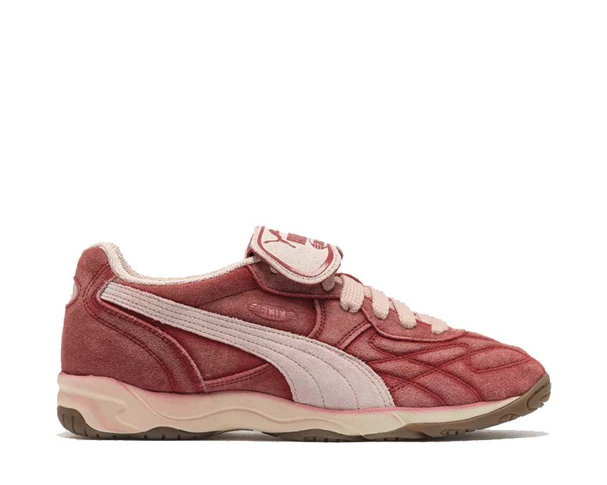 Puma King Indoor NeverWorn Dark Crimson/Rose Quartz — sneaker femme indoor rouge rose
