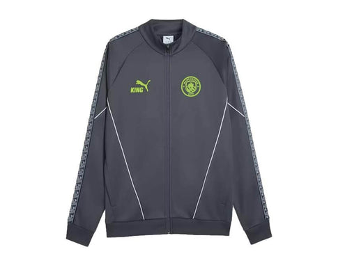 Puma MCFC KING Anthem Jacket Gris — veste anthem Man City gris galactique Puma