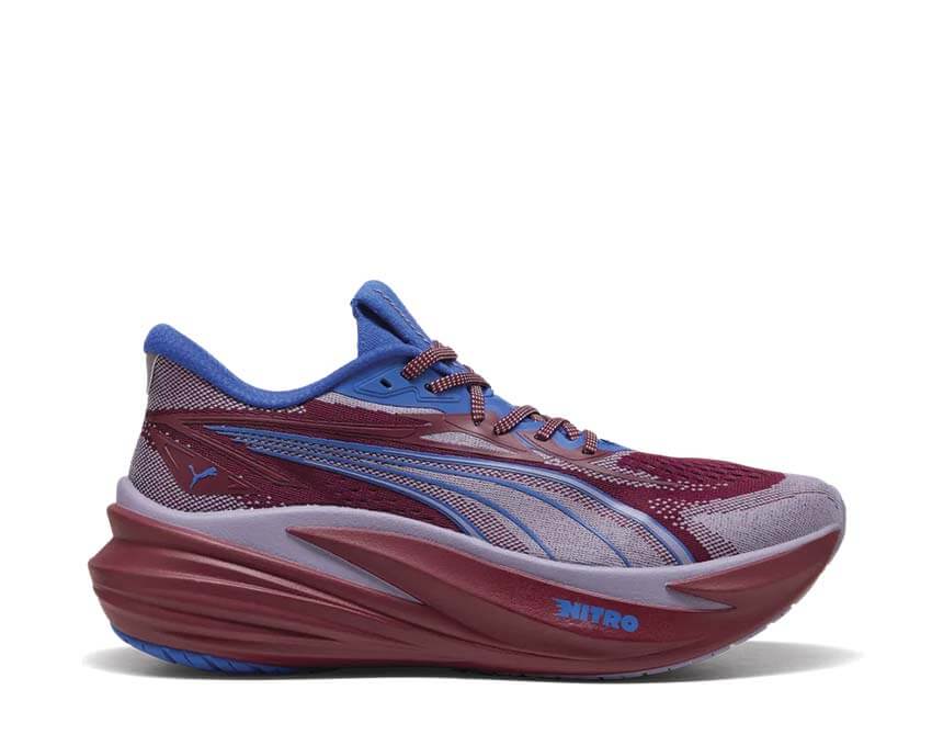Puma Magmax Nitro 2 Ruby Shimmer — sneaker homme running rouge rubis performance Nitro