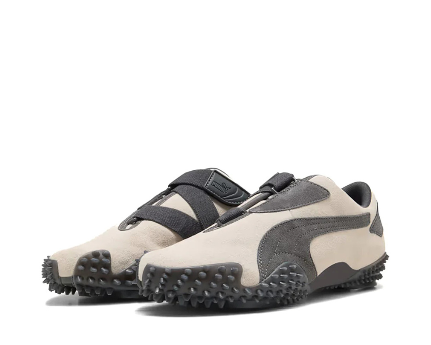 Puma Mostro Suede Gray vue latérale — daim gris Mostro