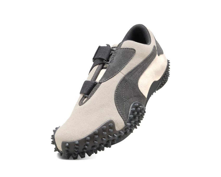 Puma Mostro Suede Gray semelle — semelle Mostro épaisse