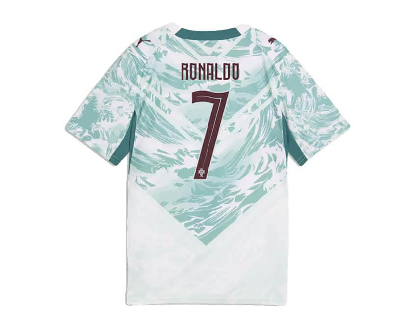 Puma Portugal Away Jersey Youth dos — dos maillot enfant extérieur Portugal