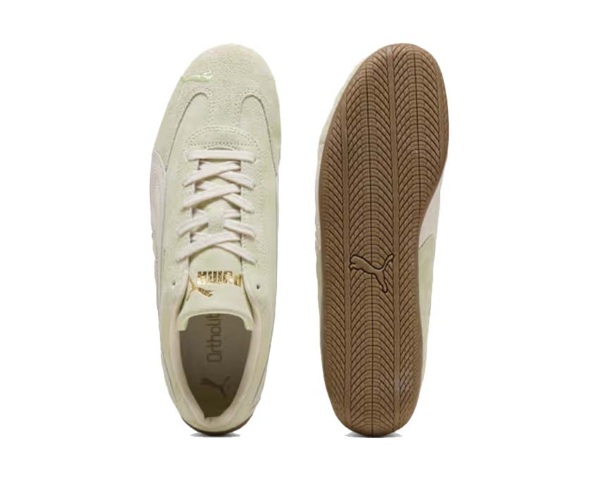 Puma Speedcat Faded Green Cool Cucumber dettaglio — texture sbiadita