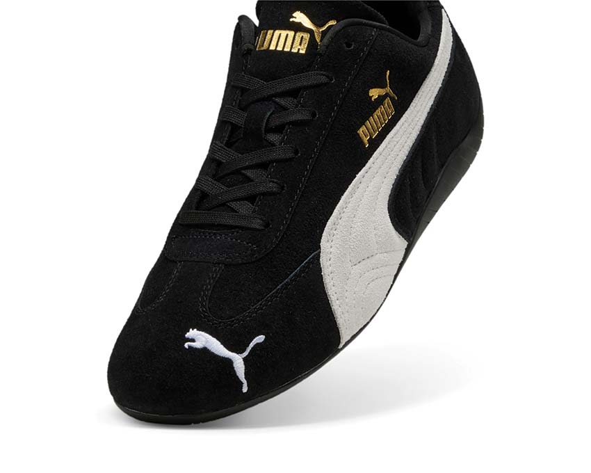 Puma Speedcat OG Black White dettaglio — logo Puma Formcat