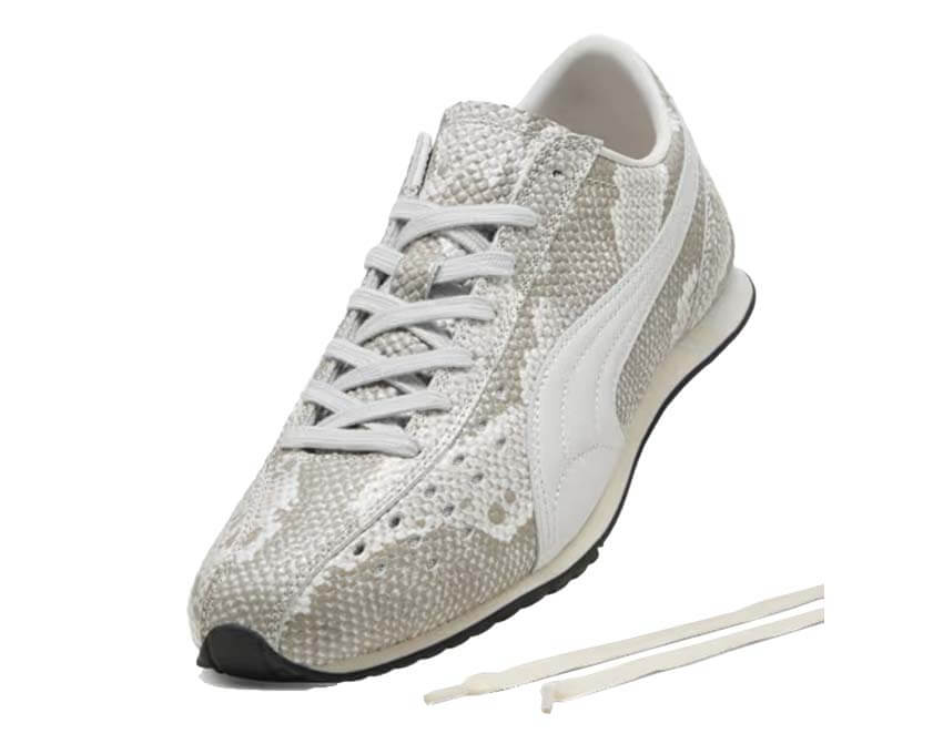 Puma Sprint Snake Gris vue latérale — cuir serpent feather gray Sprint Snake