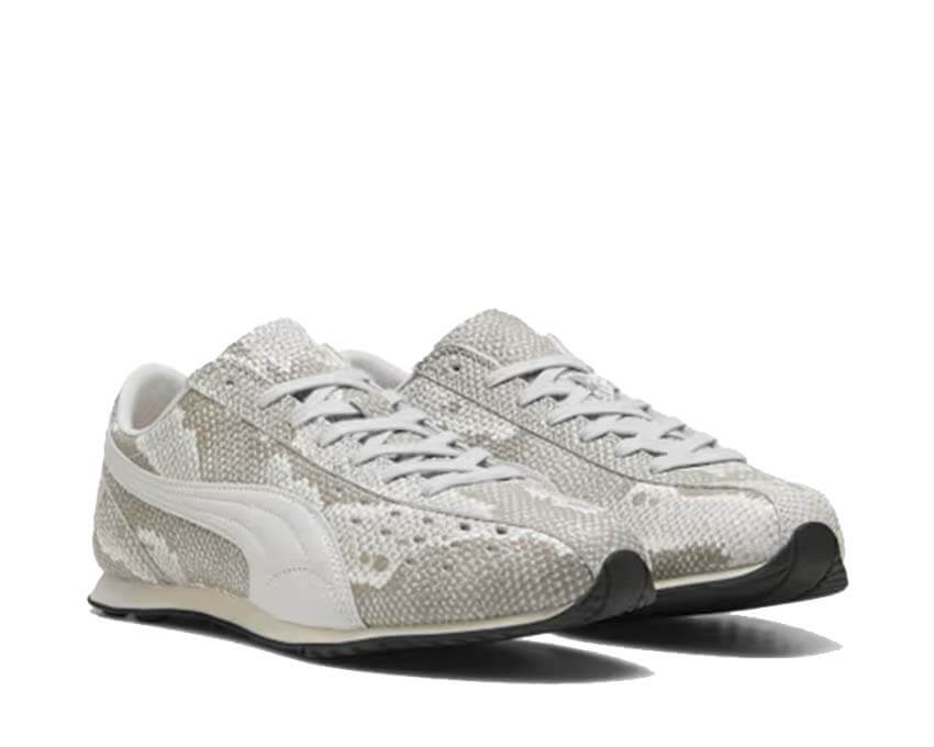 Puma Sprint Snake Gris semelle — semelle racing cuir serpent gris