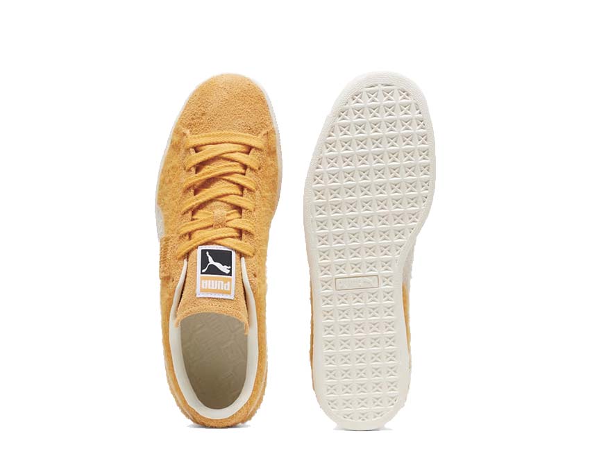 Puma Suede Mohair Ginger Tea Frosted Ivory detail — mohair texture