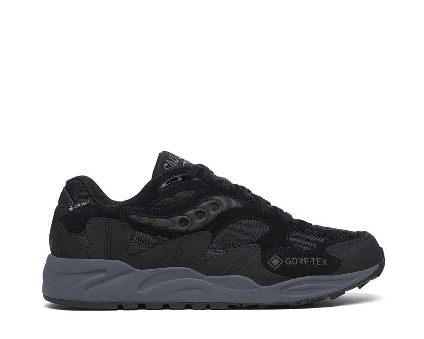 Saucony Grid Shadow 2 GTX Black Black — Herren-Laufschuh atmungsaktives Mesh-Obermaterial