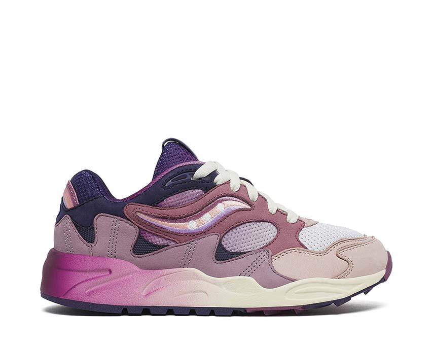 Saucony Grid Shadow 2 Summer Solstice Lilac Blue — running homme tige mesh respirante