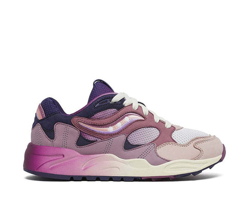 Saucony Grid Shadow 2 Summer Solstice Lilac Blue — running homme tige mesh respirante