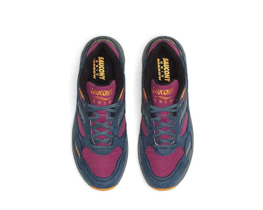 Saucony Grid Shadow 2 Purple Blue dettaglio — suola EVA