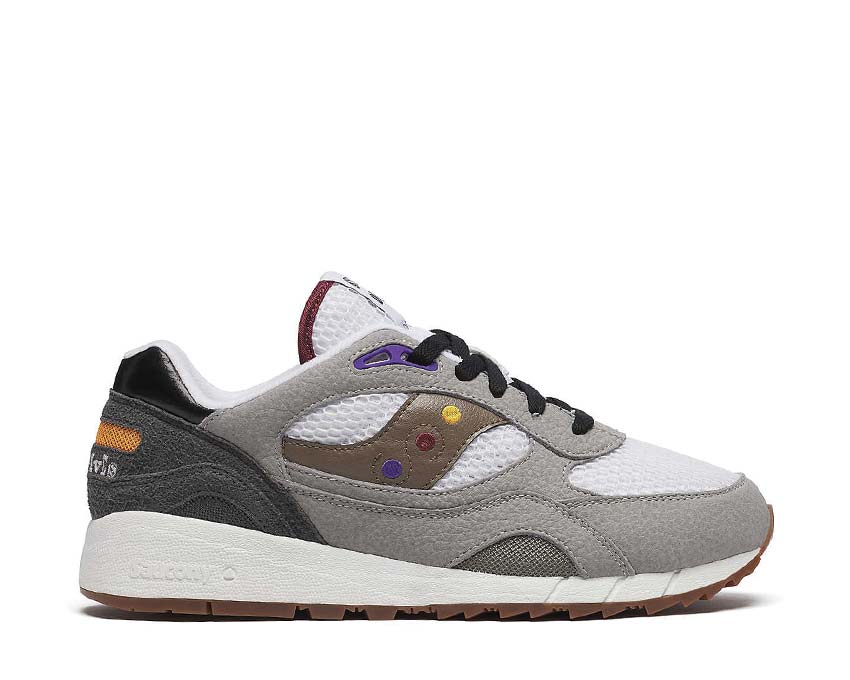 Saucony & Friends Shadow 6000 White Grey — running uomo tomaia in mesh traspirante