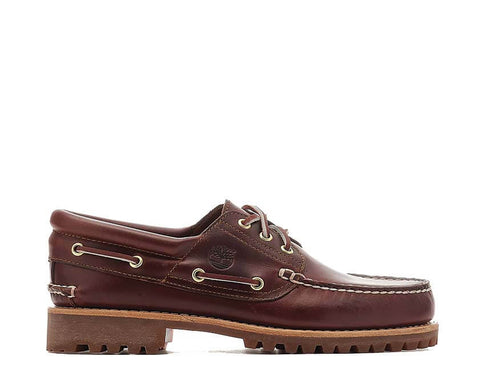 Timberland Authentic Boat Shoe Burgundy — Herren Bootsschuh Leder bordeaux maritim