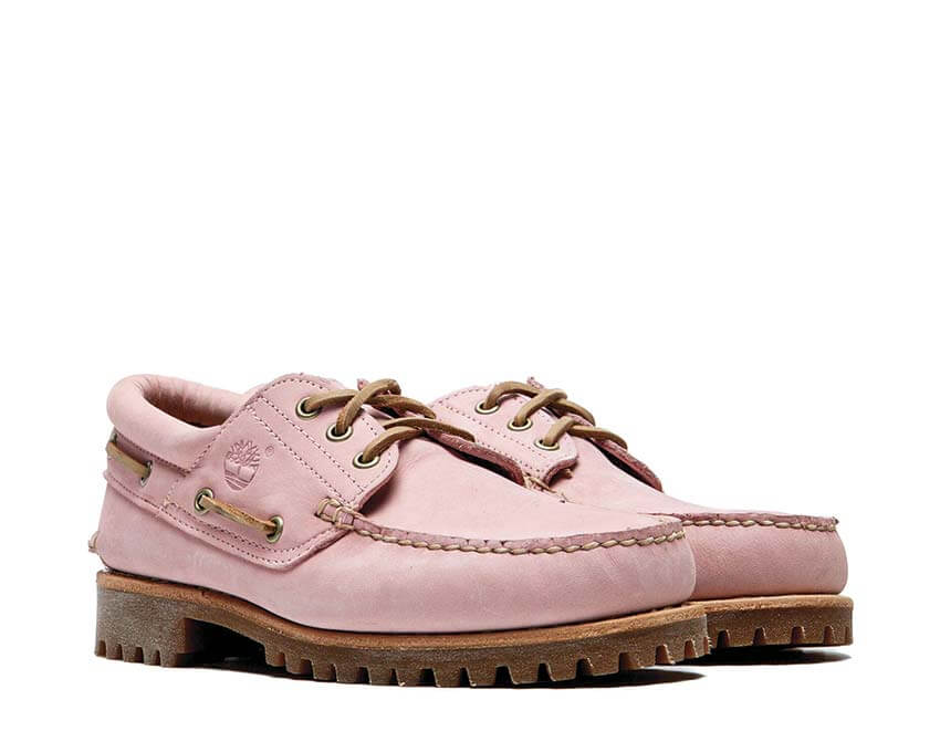 Timberland Boat Shoe Rose semelle — semelle bateau caoutchouc nubuck rose