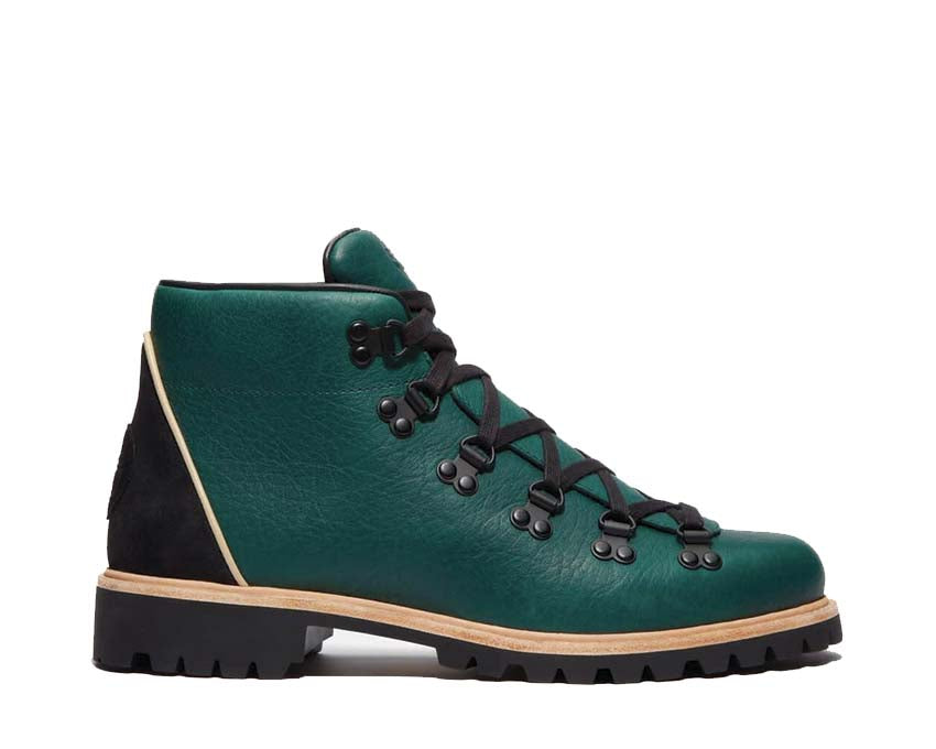 Timberland Authentic Hike Mid Boot Dark Green Full Grain — boot homme cuir pleine fleur vert