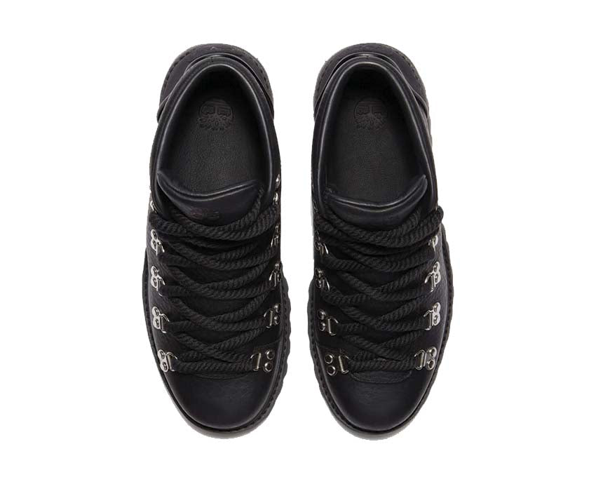 Timberland Authentic Hike Mid Boot Black detail — laces and closure system