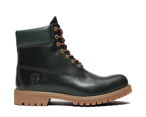 Timberland Premium 6 Inch Boot Vert Forêt — boot homme cuir grain vert forêt imperméable