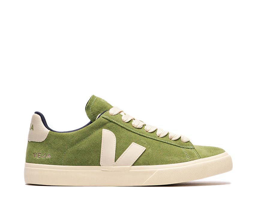 Veja Campo Bold Suede Kiwi Pierre — sneaker homme daim vert pierre