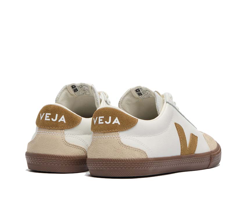 Veja Volley O.T. Leather Bark semelle — semelle profil haut caoutchouc