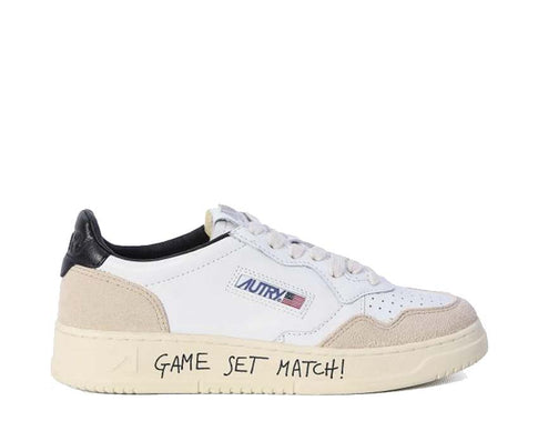 Autry Medalist Low White Natural — sneaker homme cuir blanc sport vintage