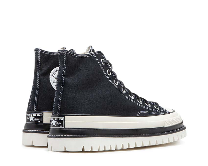 Converse CT70 Canvas Ltd Hi Schwarz/Trek-Schwarz Sohle — schwarze verdickte vulkanisierte Sohle