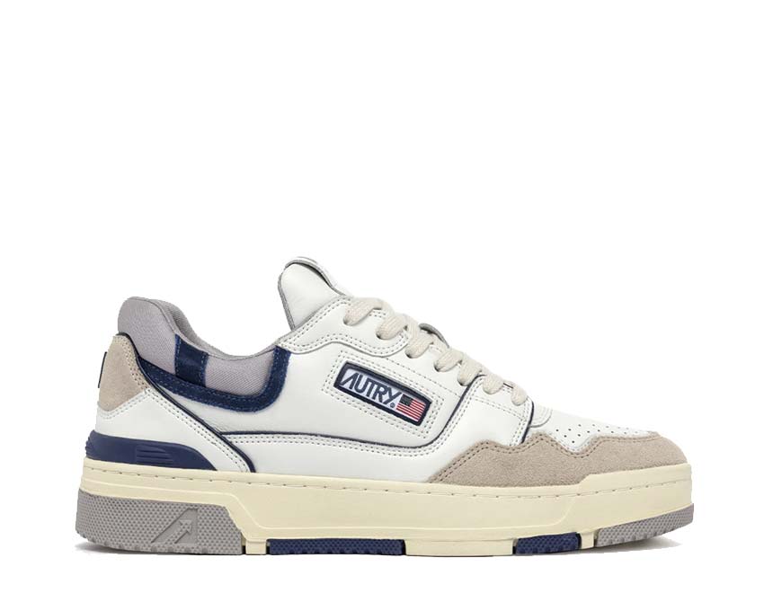 Autry CLC Low Multi Mat Blue — sneaker homme cuir multicouleur sport